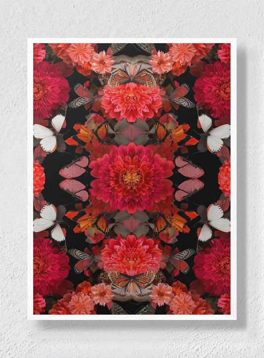 BUTTERFLY CATHEDRAL - White Frame