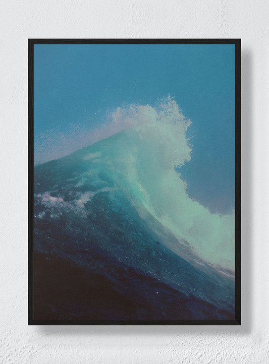 OCEAN, MID-EXHALE - Black Frame