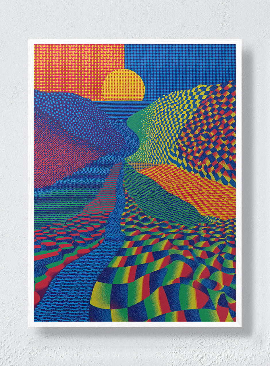 THE DAY COLOR WON - White Frame