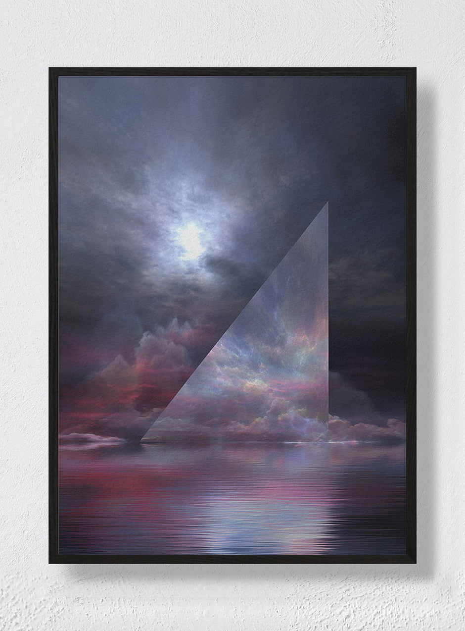 WHERE THE SKY BENDS INWARD - Black Frame