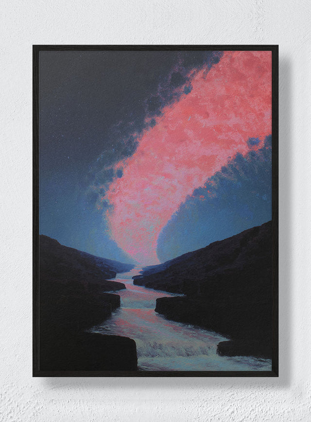 SKY BROKE OPEN - Black Frame