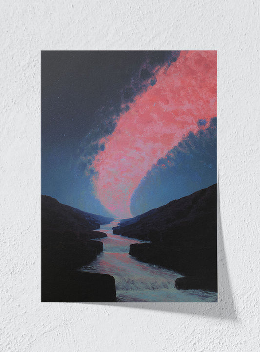 SKY BROKE OPEN - Unframed