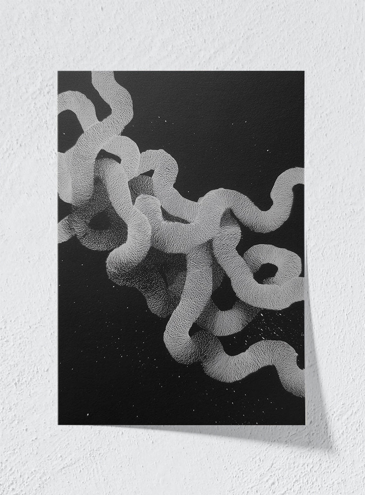 WHITE NOISE GIVEN FORM - Unframed
