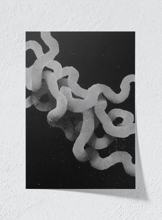 WHITE NOISE GIVEN FORM - Unframed