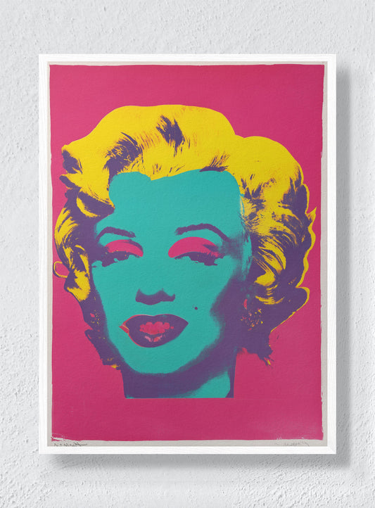 POP PORTRAITURE IN PINK - White Frame