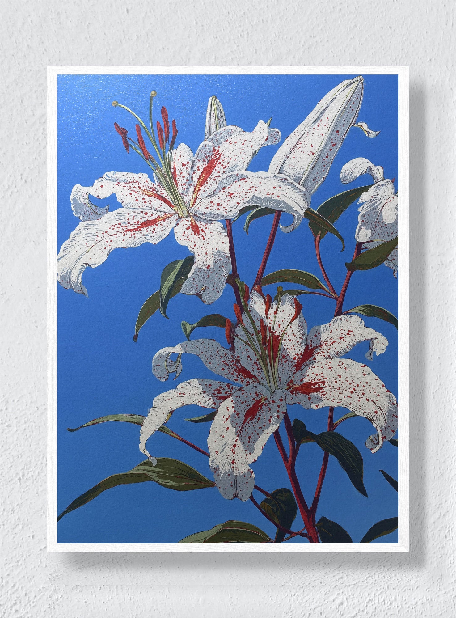 STARGAZERS IN THE SUN - White Frame