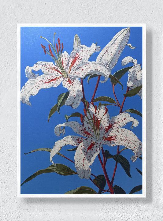 STARGAZERS IN THE SUN - White Frame