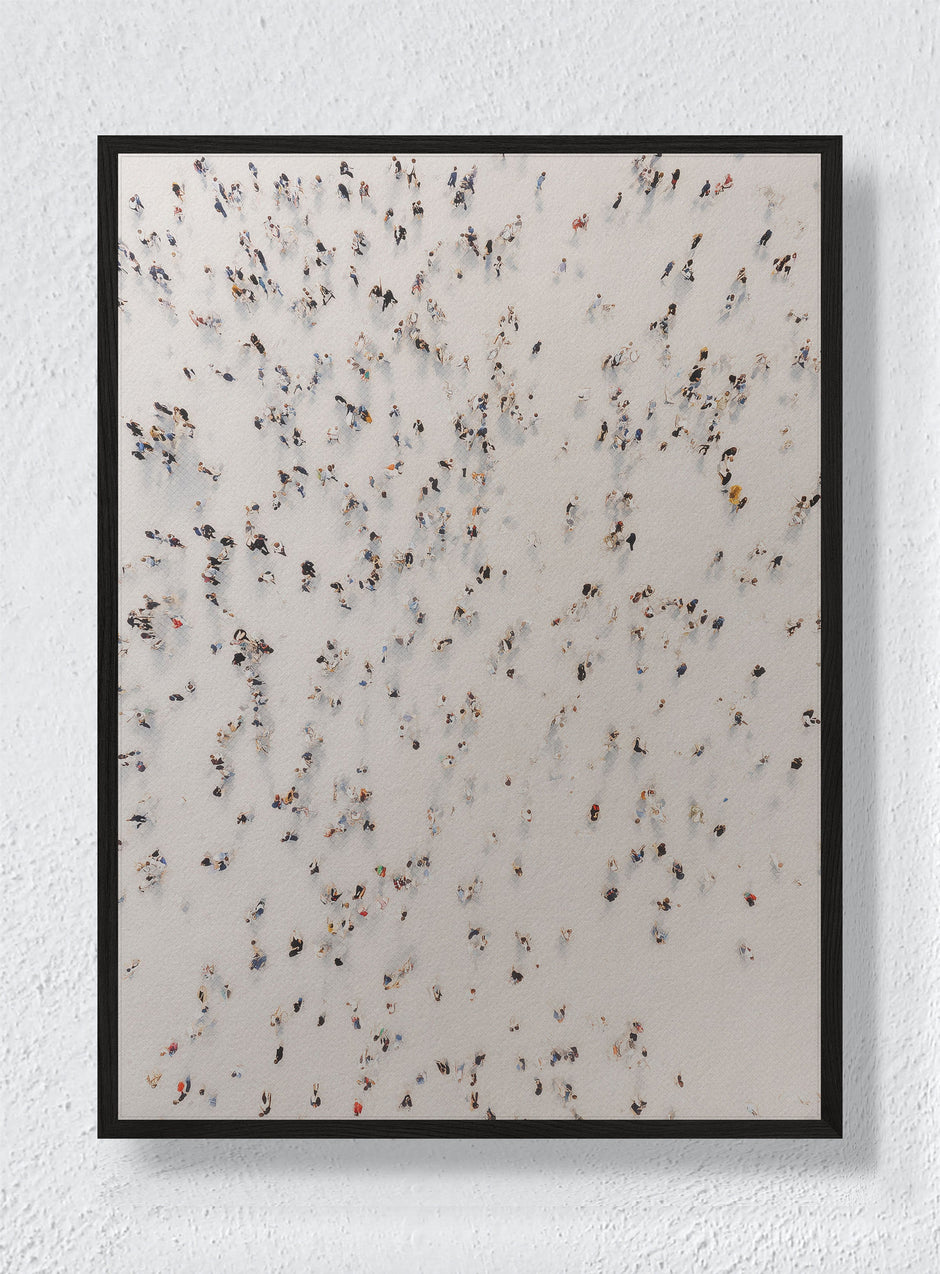 SCATTERED FOOTSTEPS - Black Frame
