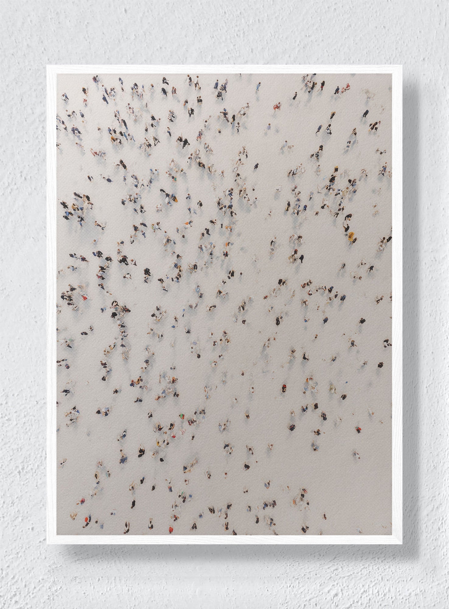 SCATTERED FOOTSTEPS - White Frame
