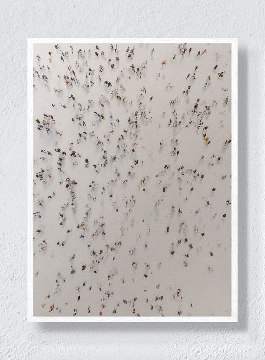 SCATTERED FOOTSTEPS - White Frame