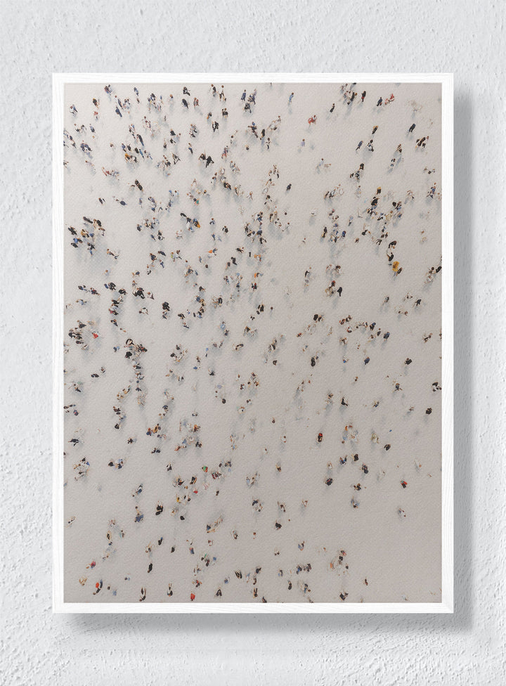 SCATTERED FOOTSTEPS - White Frame