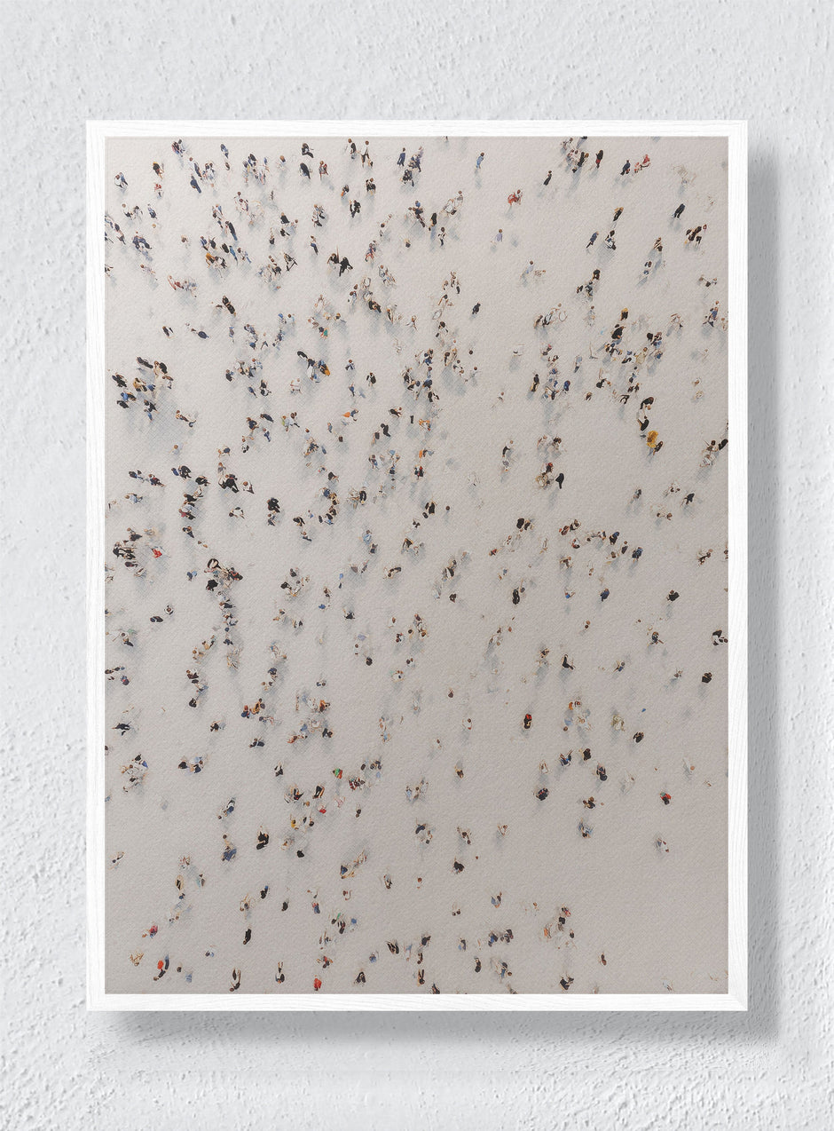 SCATTERED FOOTSTEPS - White Frame