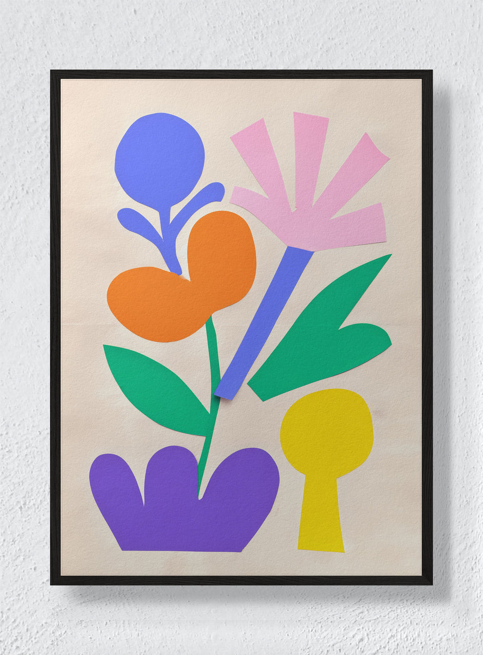 PETALS AND PIECES - Black Frame