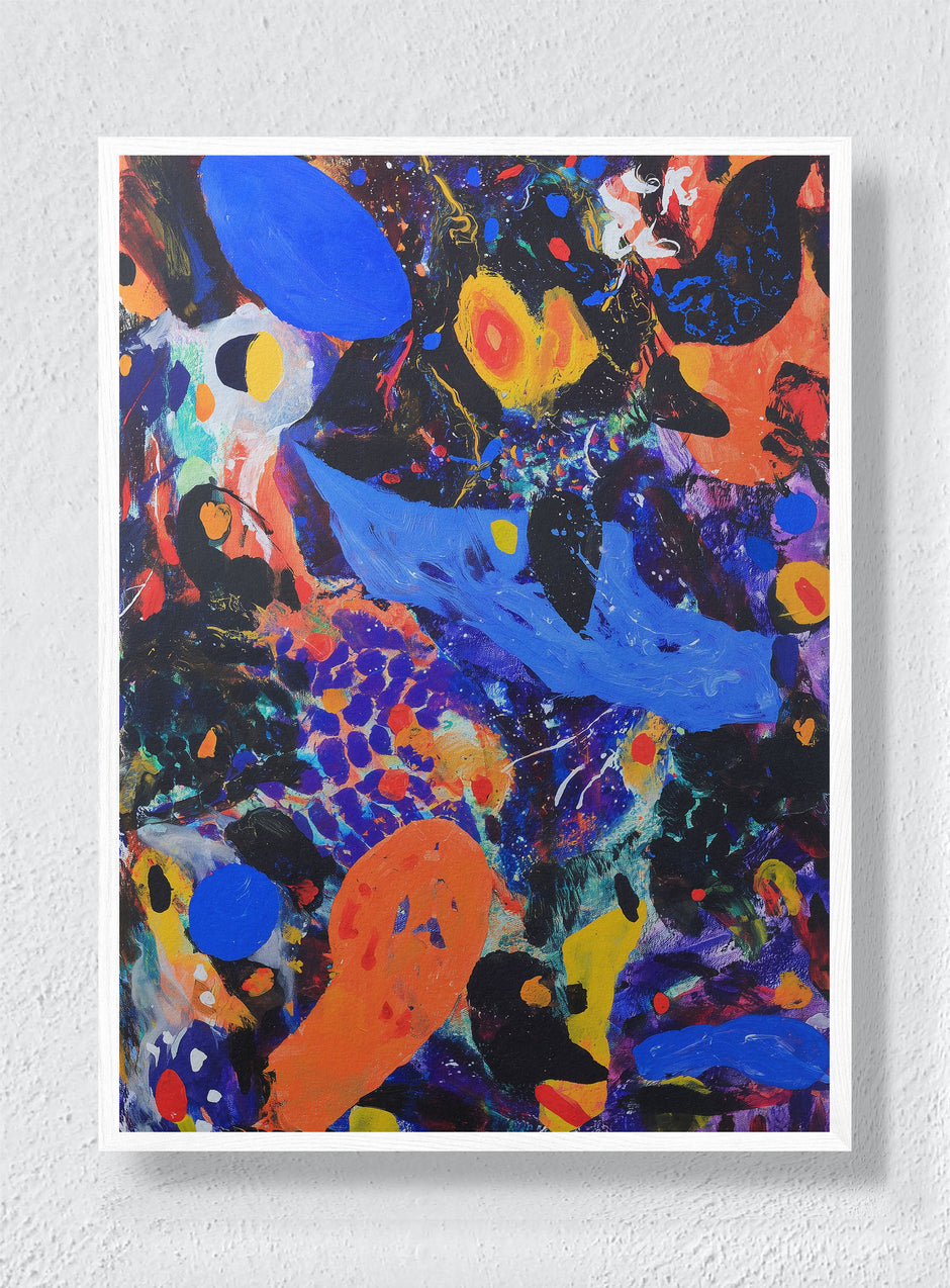 VIVID TURBULENCE - White Frame
