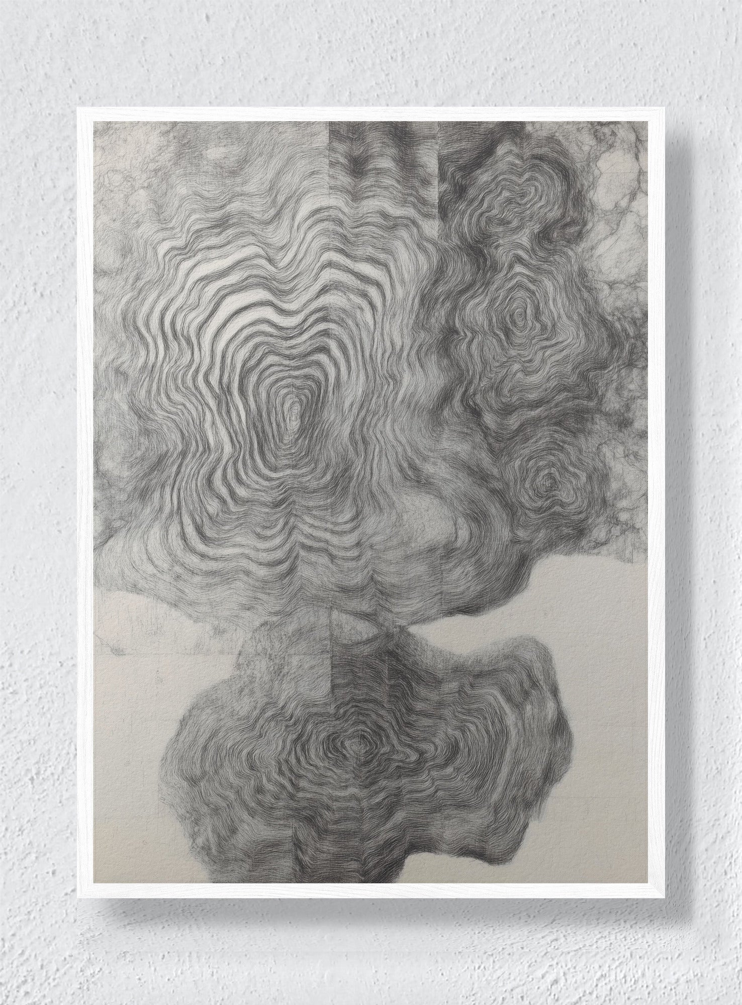 RIPPLE THEORY - White Frame