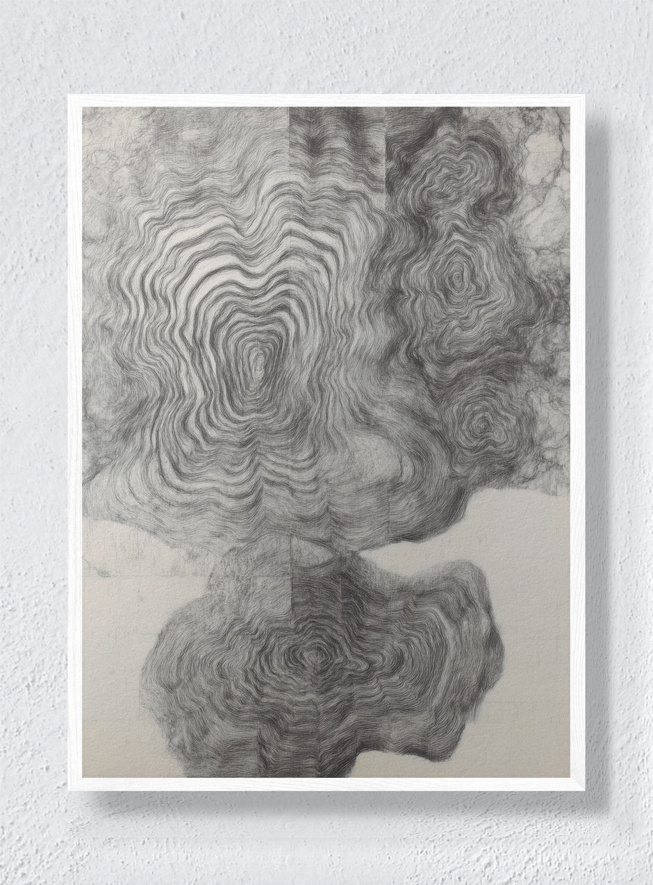 RIPPLE THEORY - White Frame