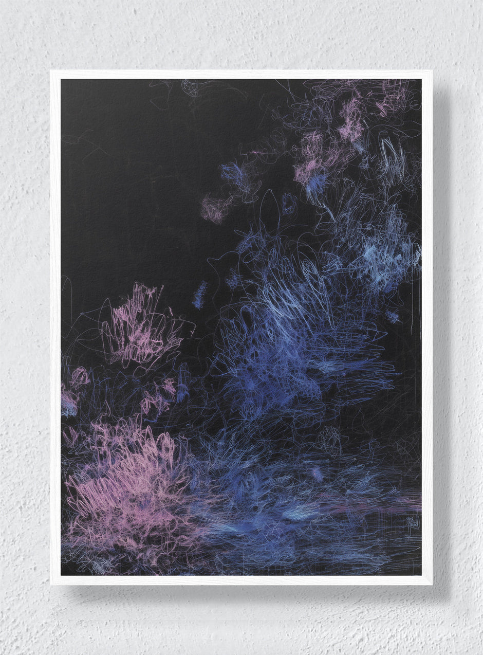 GALACTIC GRUNGE - White Frame