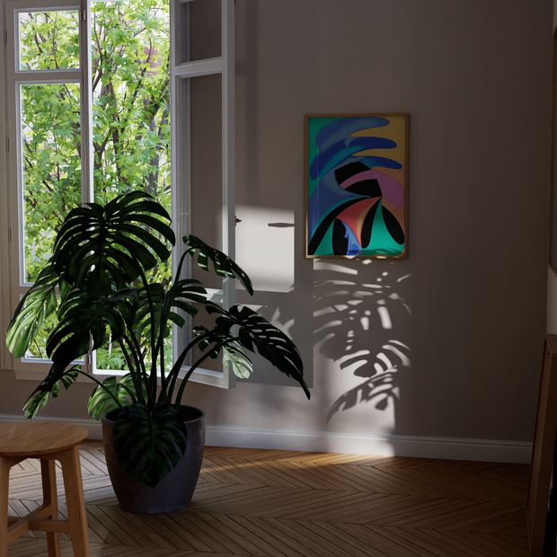 HUEDRA artwork in Sasha P.'s home