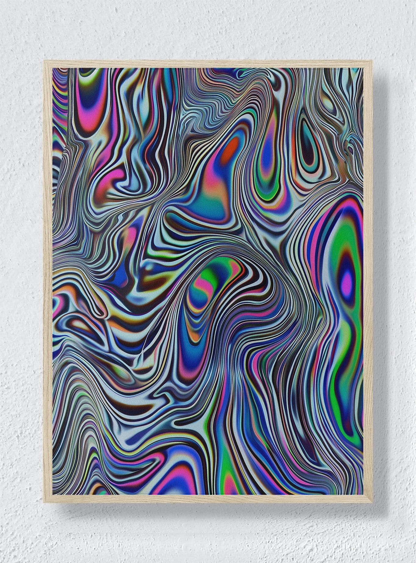 VORTEX OF HUES - Natural Frame