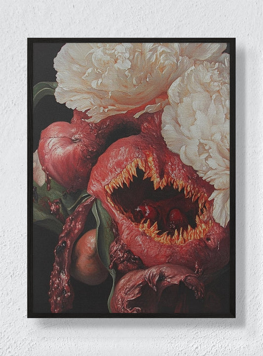 FERAL FLORAL - Black Frame