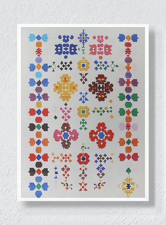 TESSELLATED DREAMS - White Frame