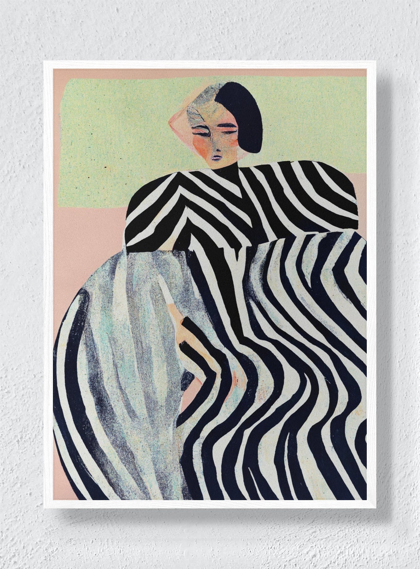 THE HYPNOTIC MUSE - White Frame