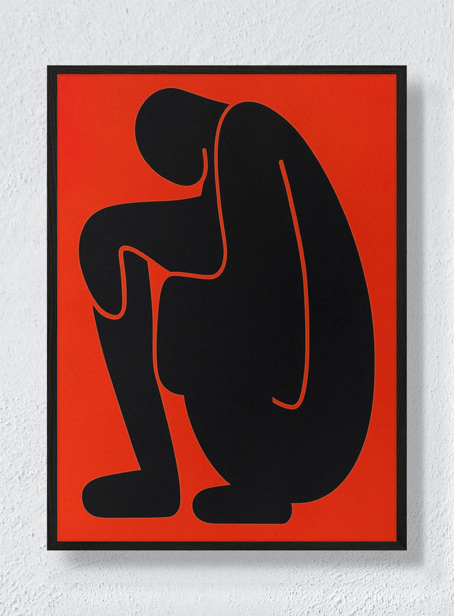 SCARLET CONTEMPLATION - Black Frame