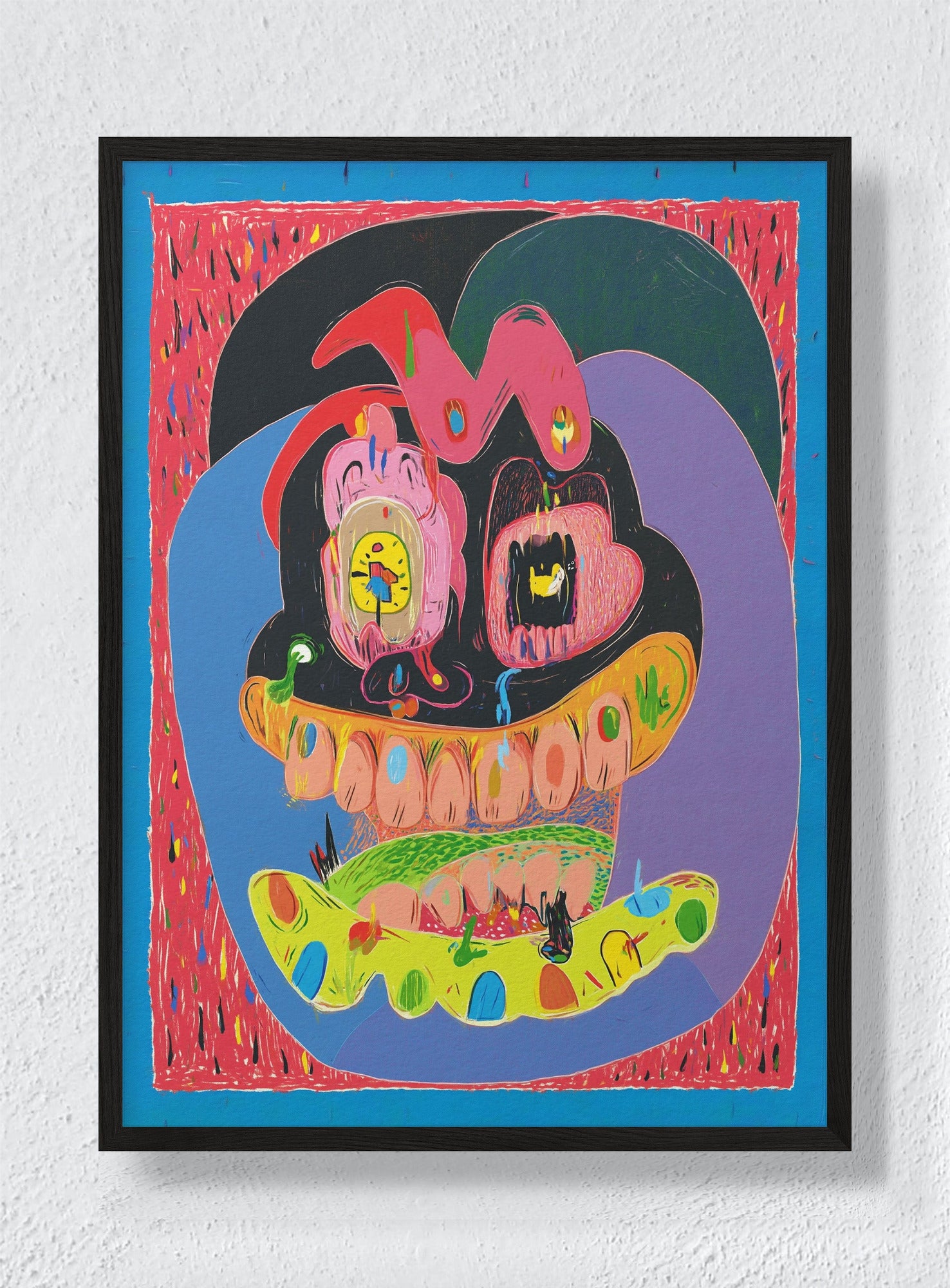 WALLOWING THE VIOLET NIGHT - Black Frame