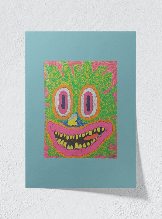 SMILING UNTIL THE JAW SNAPS - Unframed