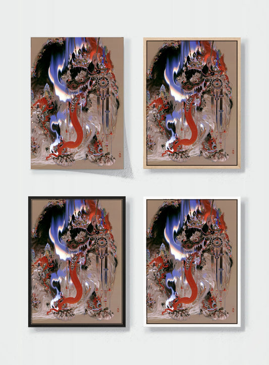 HUEDRA canvas frame comparison - A CROWN IN THE STATIC
