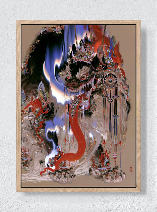 A CROWN IN THE STATIC - Natural frame canvas