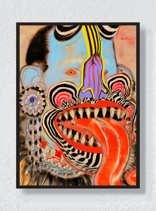 A FACE FULL OF NOISE - Black Frame
