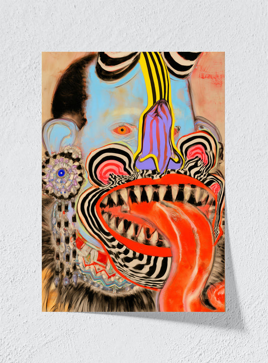 A FACE FULL OF NOISE - Unframed