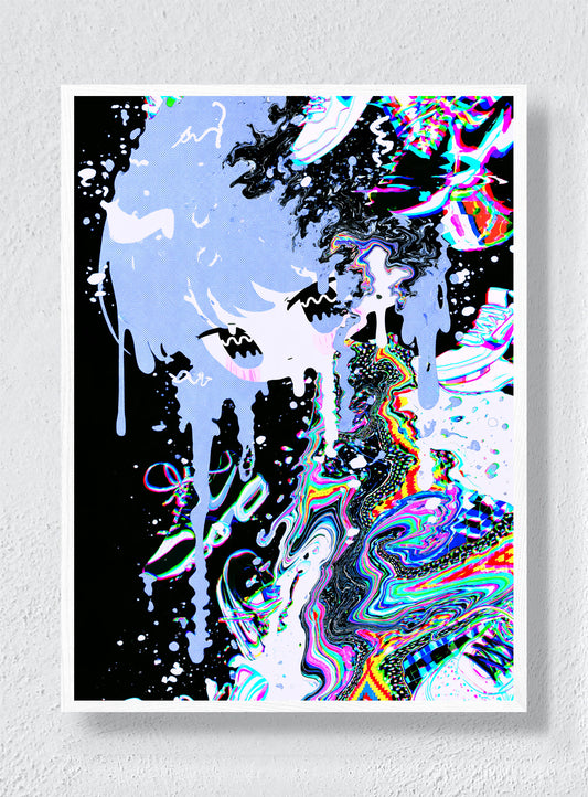 A FACE IN THE CURRENT - White Frame