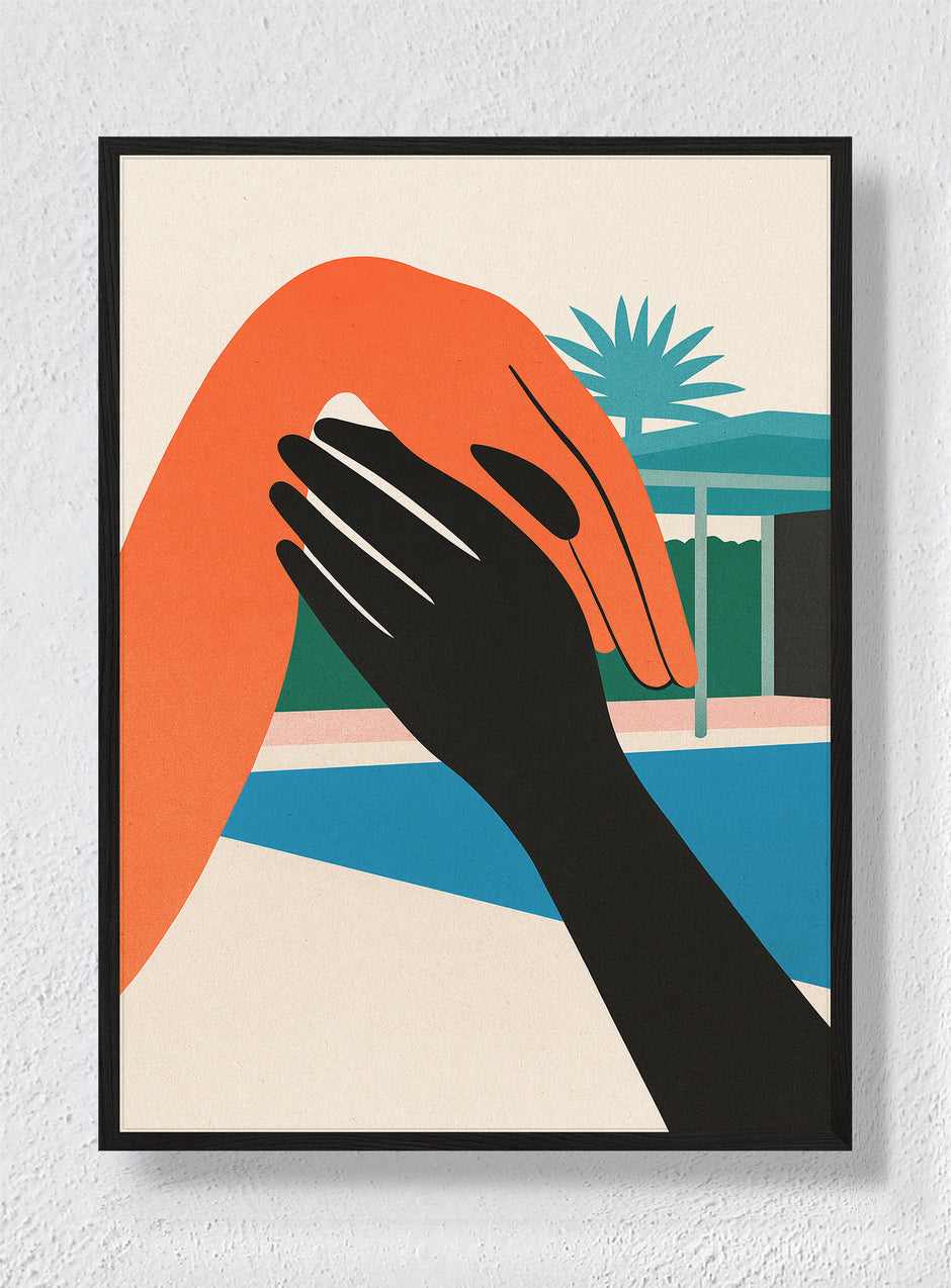 A HAND ACROSS THE SUN - Black Frame