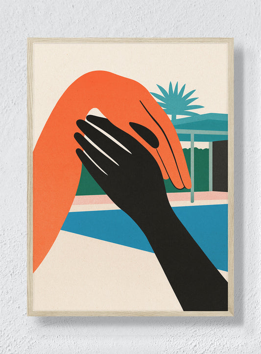 A HAND ACROSS THE SUN - Natural Frame