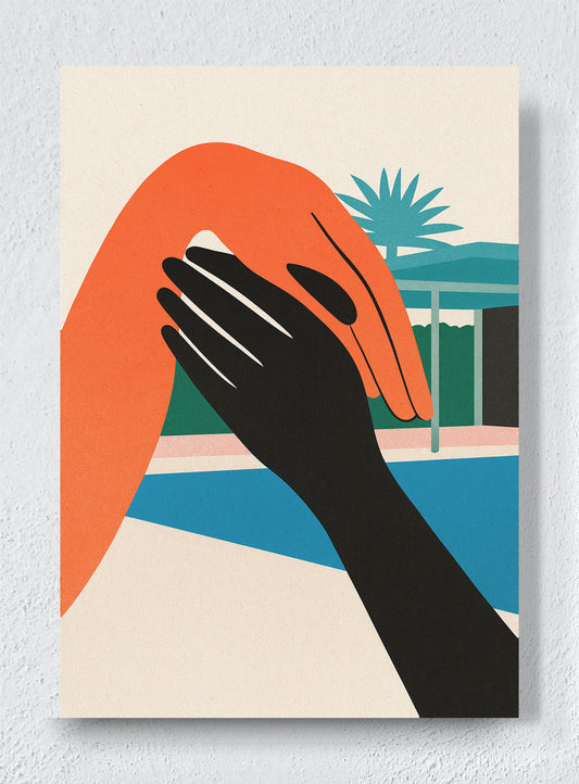 A HAND ACROSS THE SUN - Unframed canvas