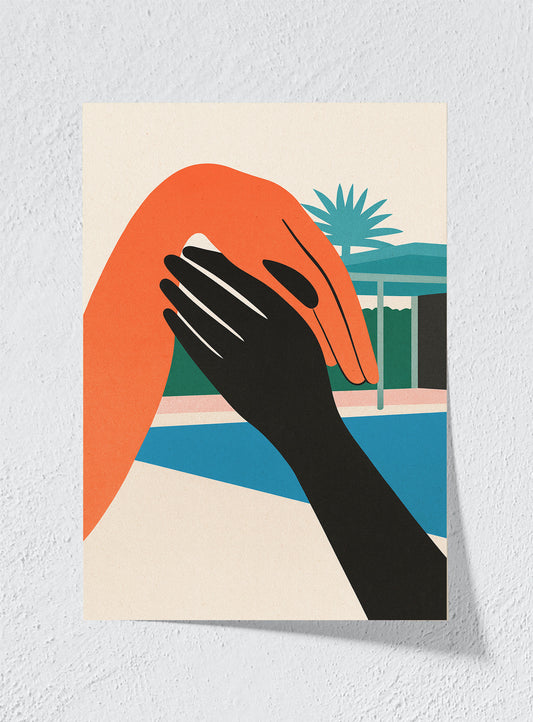 A HAND ACROSS THE SUN - Unframed