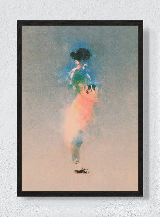 A LITTLE LESS CERTAIN - Black frame canvas