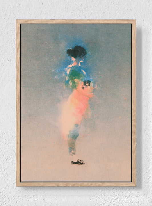 A LITTLE LESS CERTAIN - Natural frame canvas