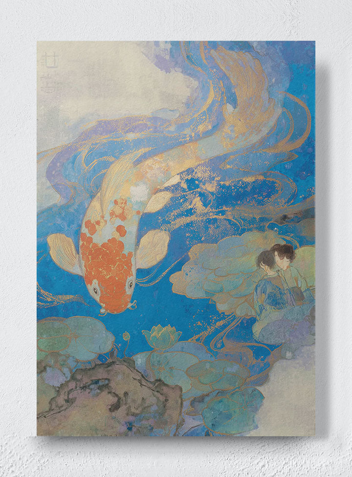 A MEMORY THAT LEARNED TO SWIM - Unframed canvas
