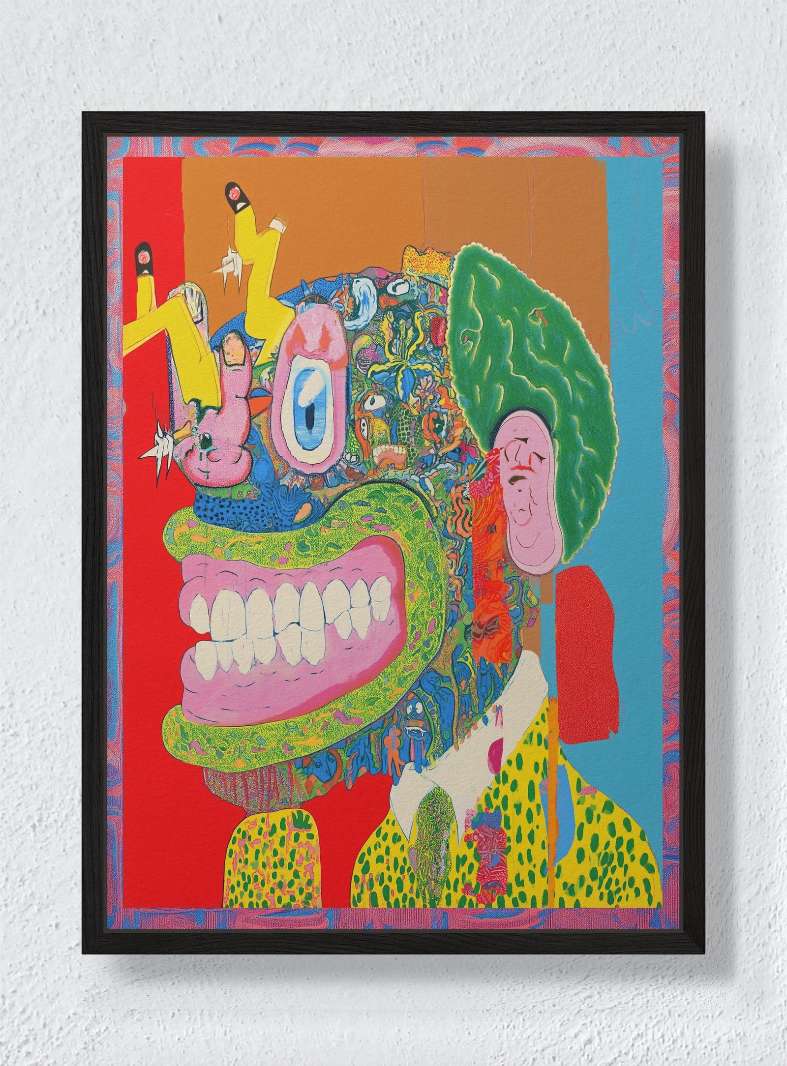 A MIND TOO CROWDED TO SLEEP - Black frame canvas