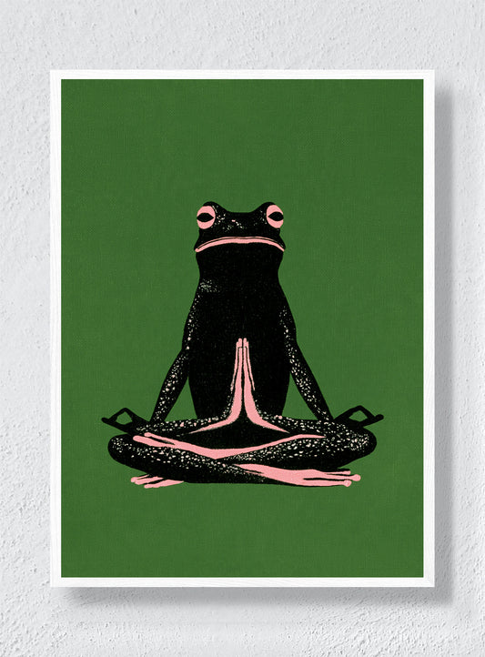 A MOMENT OF FROG - White Frame