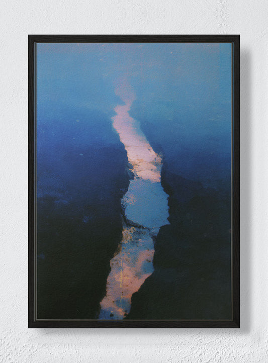 A PATH MADE OF REFLECTION - Black frame canvas