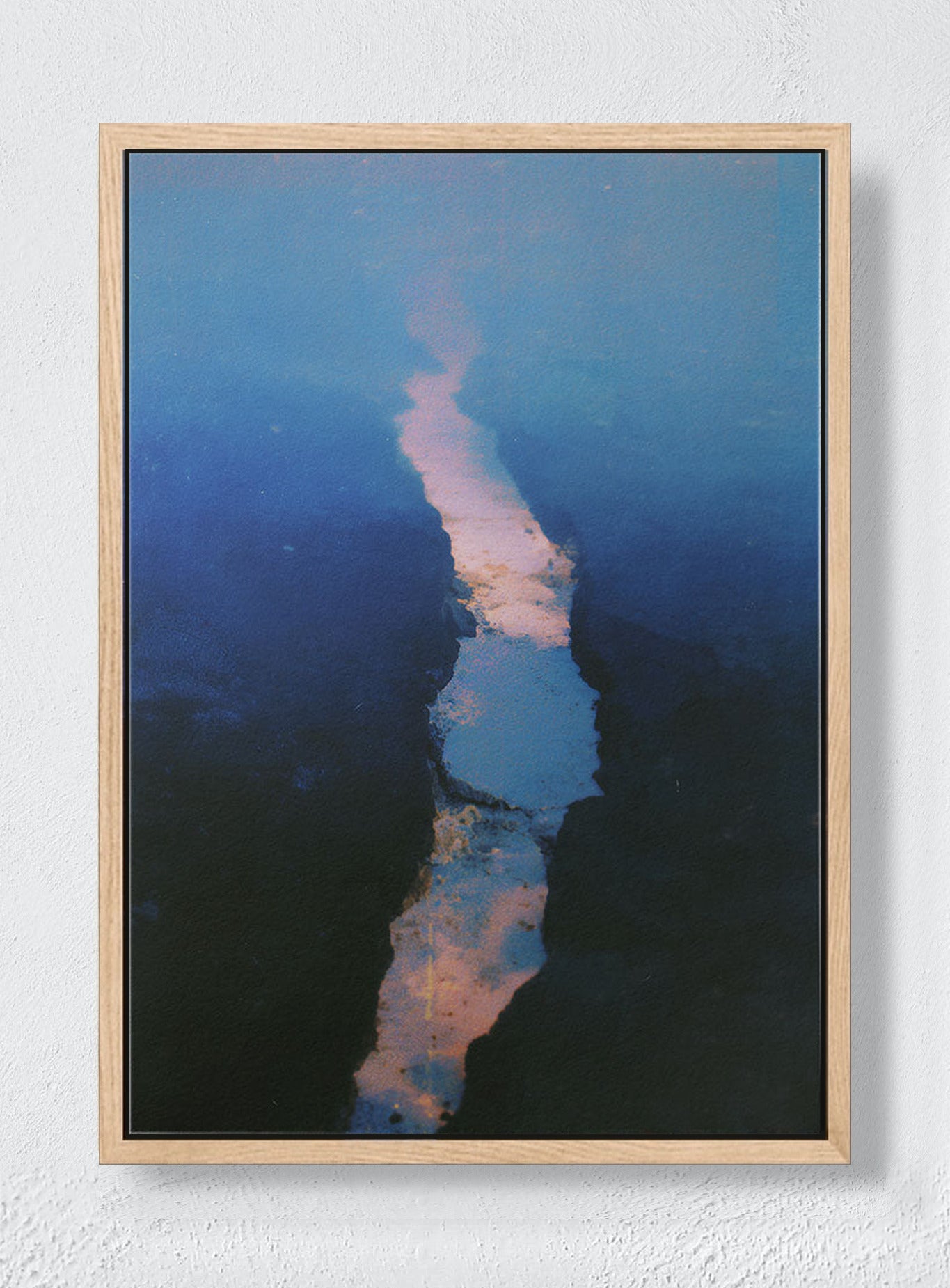 A PATH MADE OF REFLECTION - Natural frame canvas