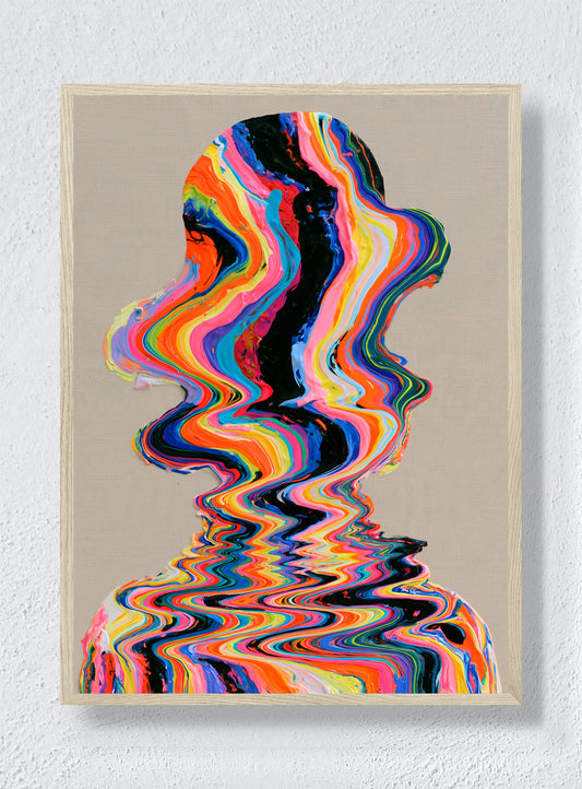 A PERSON MADE OF WAVES - Natural Frame
