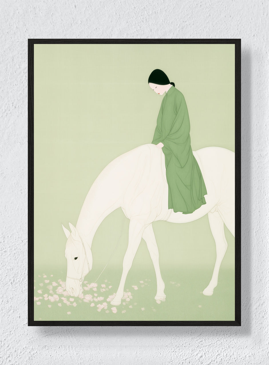 A QUIET RIDE THROUGH SPRING - Black Frame
