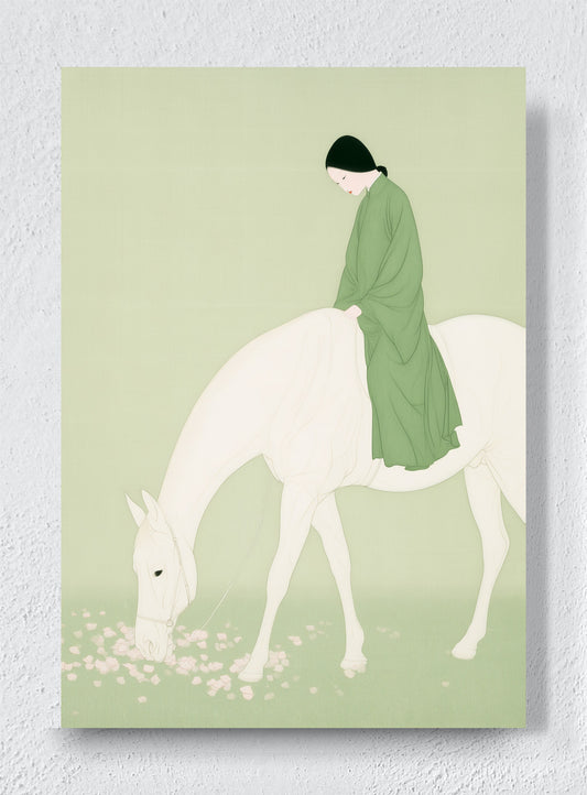 A QUIET RIDE THROUGH SPRING - Unframed canvas