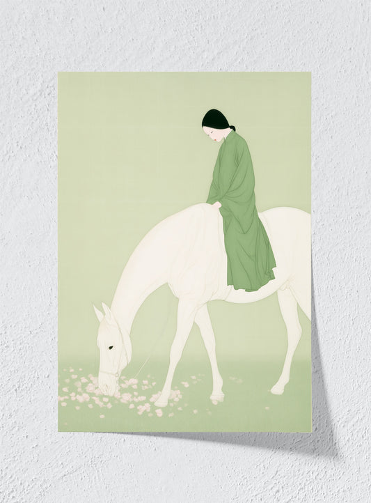 A QUIET RIDE THROUGH SPRING - Unframed