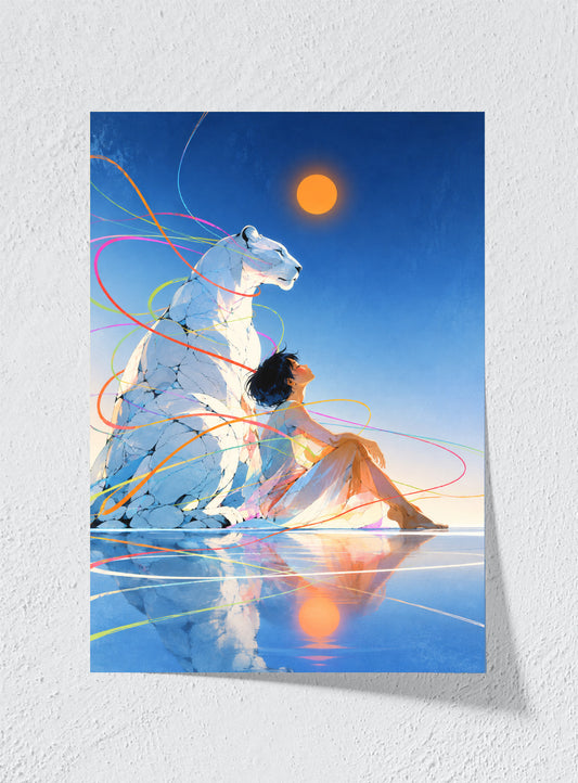 A QUIET SUN BESIDE THE WHITE BEAR - Unframed